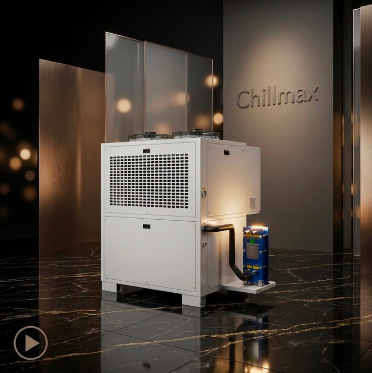 Chillmax production floor in Bangalore with chillers mid-assembly
